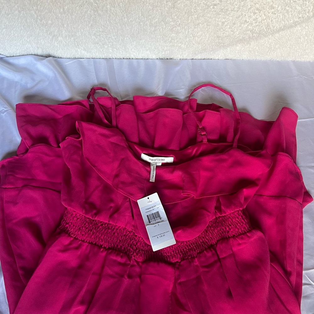 Maxandcleo Pink Ruffled Sleeveless Dress - Picture 2 of 5